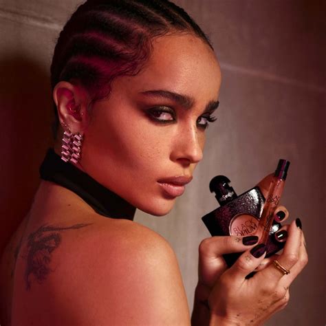 zoe kravitz ysl perfume|black opium perfume advert.